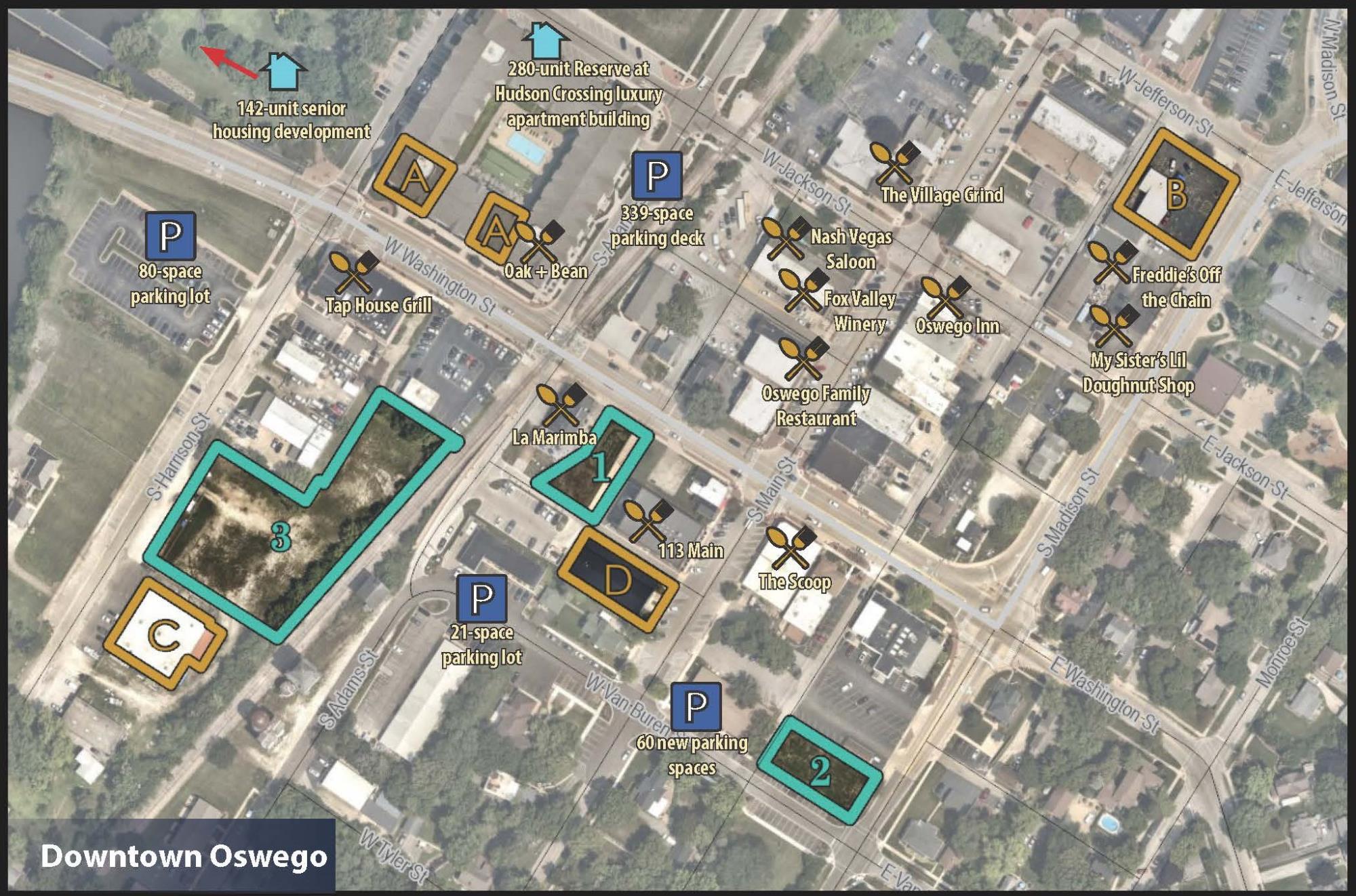 Downtown properties available sites map